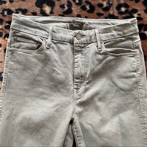 Mother Jeans High Waisted Looker Ankle Fray